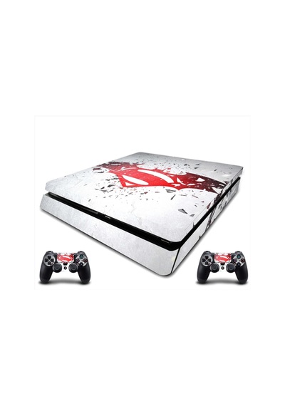 PS4 Slim Superman Vs Batman Sticker Seti
