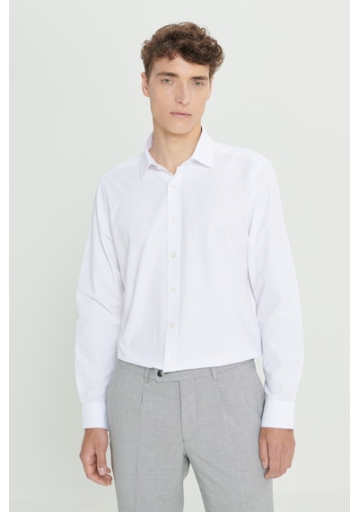AC&Co / Altınyıldız Classics Erkek Beyaz Slim Fit Dar Kesim Klasik Yaka Pamuklu Armürlü Gömlek Beyaz AC&Co / Altınyıldız Classics Erkek Beyaz Slim Fit Dar Kesim Klasik Yaka Pamuklu Armürlü Gömlek Beyaz