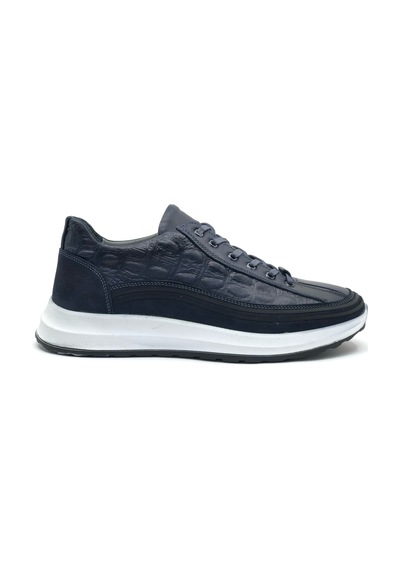 Dropland 9141 Hakiki Deri Erkek Casual Ayakkabı Lacivert