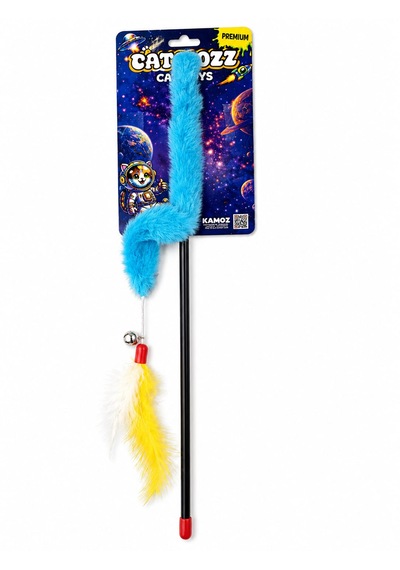 Catmozz Premium Peluş Tırtıl Olta 45 Cm