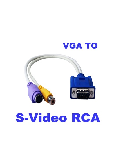 15 Pimli Sub-d Vga Svga-tv Rca S-video S Video Kablo Adaptör Dönüştürücü Yeni