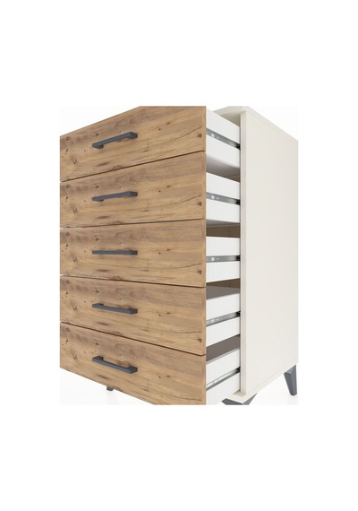 Hyperion Komodin 5 Çekmeceli 60x44x96 Aytaşı-çam Aytaşı