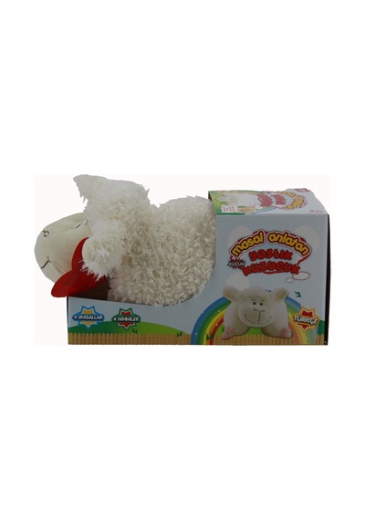 Birlik Oyuncak Masal Anlatan Peluş Kuzu Yastık (Küçük Boy)