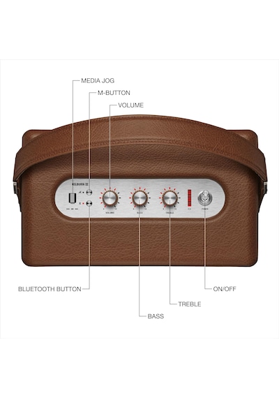 Marshall Kilburn Iıı Bluetooth Taşınabilir Hoparlör, Brown