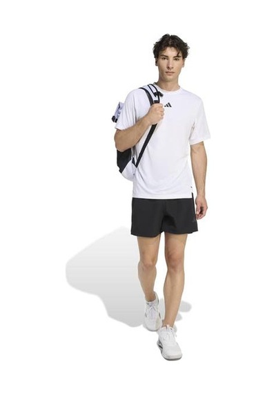 Adidas D4t Essentials Erkek Beyaz Yuvarlak Yaka Tişört Beyaz
