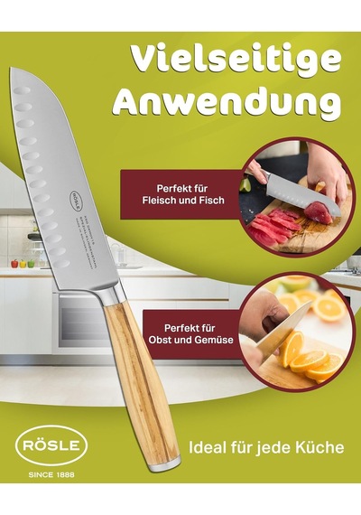 Tr Rösle Artesano Santoku Bıçak 12133 - Paslanmaz Çelik 16 Cm Genel