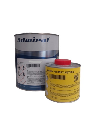 Admiral Ul25 Kendinden Astarlı Cam, Metal,galvaniz,alümimyum,fayans,zemin,alüminyum.paslanmaz Boyası 3+0,5 3,5 Kg