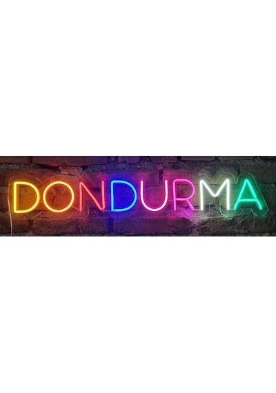 Dondurma Yazılı Neon Ledli Duvar Aydınlatması