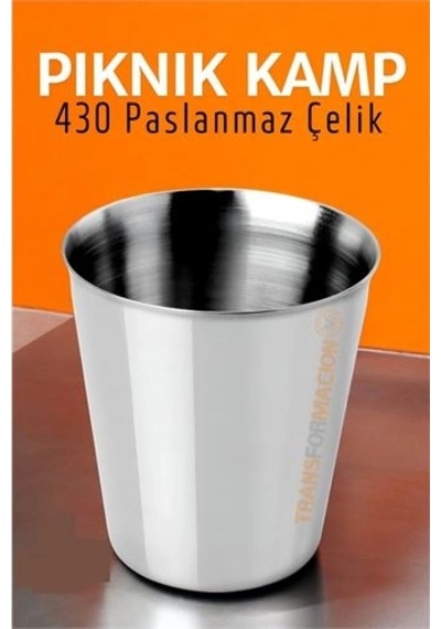 Paslanmaz Çelik Bardak Kamp, Piknik Ve Mutfak İçin Dayanıklı Metal Bardak 719313 '
