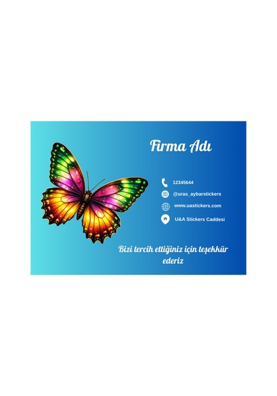 260 Gr Parlak Kağıt Üzerinde 100 Adet Kişiye Özel Katvizit, Reklam Kartı, İşletme Tanıtım Kartı