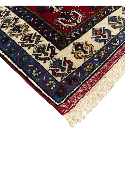 El Dokuma Sıfır Yahyalı Halısı 94x150 Lacivert %100 Yün Halı