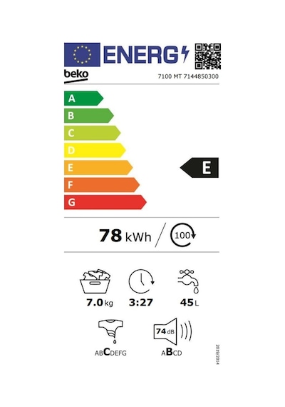 Arçelik 7100 MT 1000 Devir 7 KG Çamaşır Makinesi