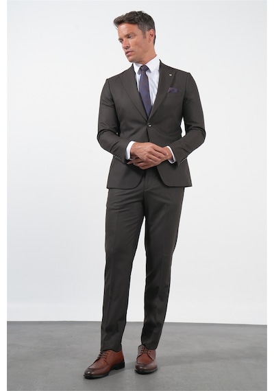 İmza Kahverengi Kırlangıç Yaka 6 Drop Slim Fit Tam Astar Esnek Takım Elbise 1001260169 İmza Kahverengi Kırlangıç Yaka 6 Drop Slim Fit Tam Astar Esnek Takım Elbise 1001260169