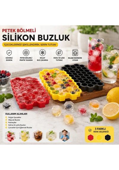 38 Bölmeli Silikon-plastik Buzluk Diğer