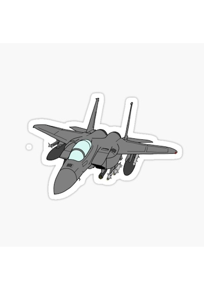Jet Savaş Uçağı Araba Leptop Için Sticker Yapıştırması 20Cm A1