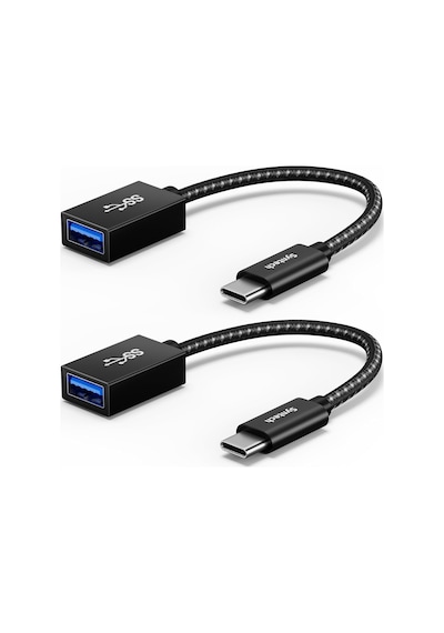 Syntech Usb-c - Usb Adaptörü, 2'li Paket Usb-c - Usb 3.0, 10gbps Type-c, Thunderbolt 3 - Usb Otg Kablosu, 17/16/15 Pro Max, İpad Mini 6, Macbook Pro/air/neo İle Uyumlu, Siyah Syntech Usb-c - Usb Adaptörü, 2'li Paket Usb-c - Usb 3.0, 10gbps Type-c, Thunderbolt 3 - Usb Otg Kablosu, 17/16/15 Pro Max, İpad Mini 6, Macbook Pro/air/neo İle Uyumlu, Siyah