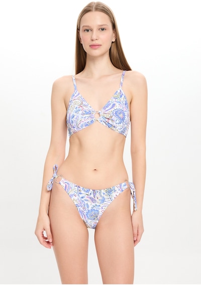 Toosalty Kadın Şal Desen Dokulu Geniş Üçgen Bikini Takımı 25sw013st Çok Renkli