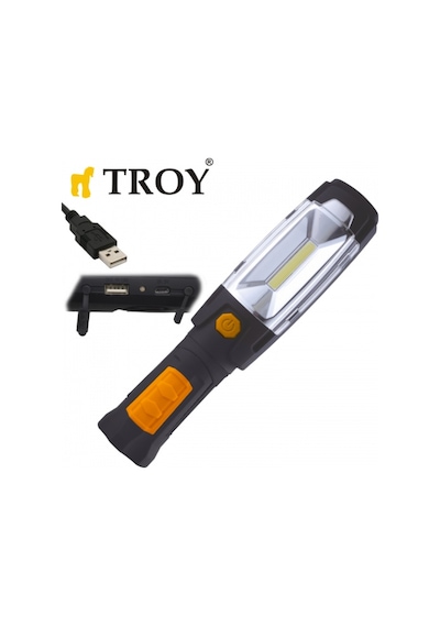 Troy 28055 Usb Şarjlı Cob Led Çalışma Lambası N11.2598 Çok Renkli