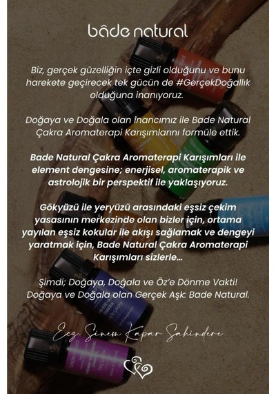 Bade Natural Karın Çakra Aromaterapi Karışımı 10 ML