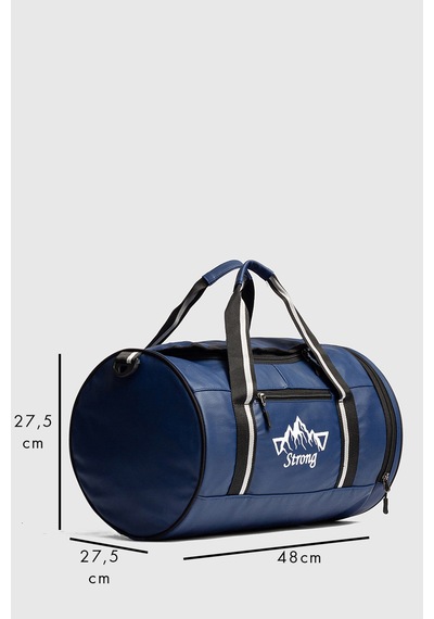 Strong Bag Silindir Spor Ve Seyahat Çantası , Gym Antrenman Fitness Çantası Sl02 Gri Gri