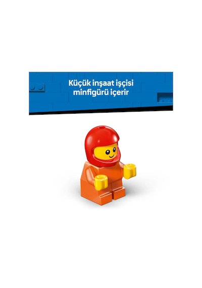 LEGO® City Araçlar – İnşaat Yükleyicisi 60483 - 5 Yaş Üzeri Çocuklar için İşçi Minifigürlü Yaratıcı Oyuncak Yapım Seti (61 Parça)