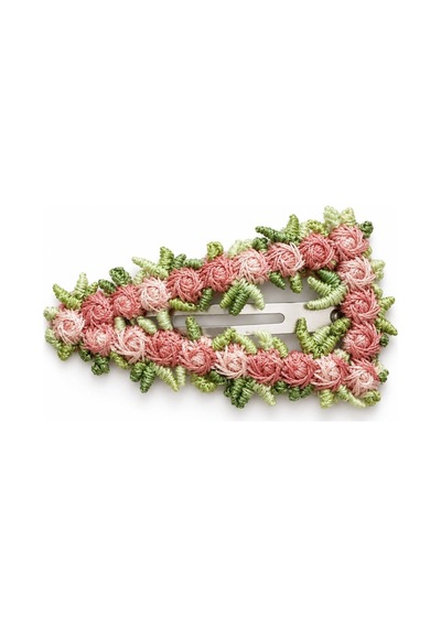 Çiçek Detaylı Üçgen Çıtçıt Saç Tokası - Pembe Pembe Üçgen - 923833735 Pembe Üçgen - 923833735 Pembe Üçgen