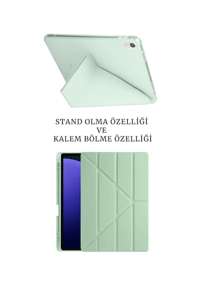 Apple Uyumlu iPad A16 11. Ve 10. Nesil İle A3355 A2757 Premium 3 Lü Tablet Aksesuar Seti Tablet Kılıfı