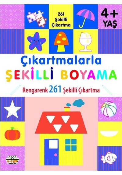 4 Yaş Ve Üzeri Çıkartmalarla Şekilli Boyama 146 Şekilli Çıkartma