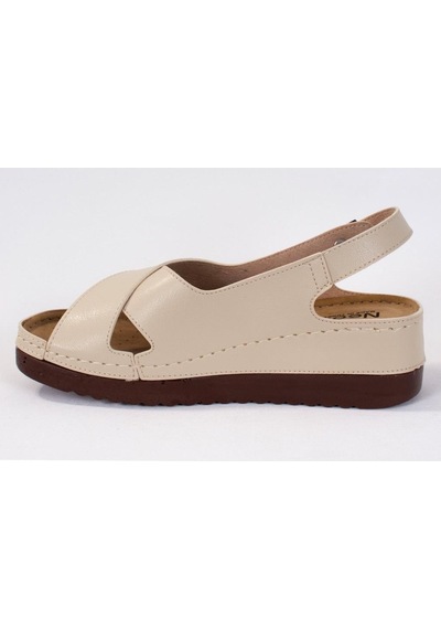 Dagoster Dza37-3031 Bej Günlük Ortopedik Kadın Sandalet