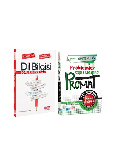 Evrensel Promat Problemler Ve Akm Dil Bilgisi Soru Bankası Seti 2 Kitap