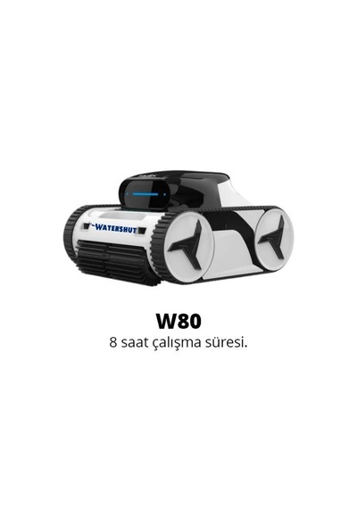 W80 Kablosuz Havuz Robotu 8 Saat Kesintisiz Çalışma Süresi