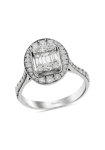 Pirnus Diamond Baget Yüzük 14 Ayar Altın Gramı : 3.72