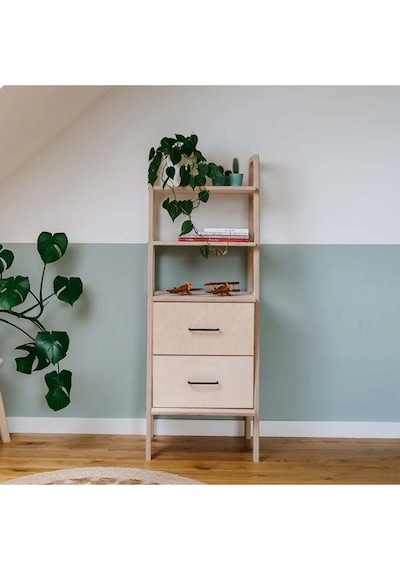Woodesk Stanza, Ahşap, 140x50, Natural Renk, Kitaplık Cpt4677-50