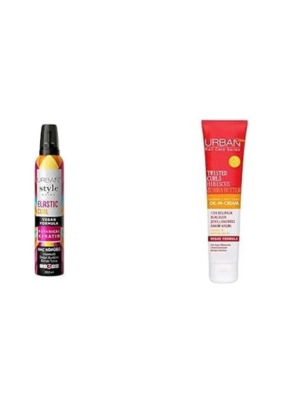 Urban Care Style Guide Elastic Curl Doğal Görünüm Sağlayan Saç Köpüğü 200 Ml- Vegan X Twisted Curls Hibiscus &