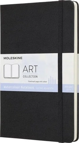 Moleskine Sert Kapak Suluboya Defteri Siyah 13x21 - 5635