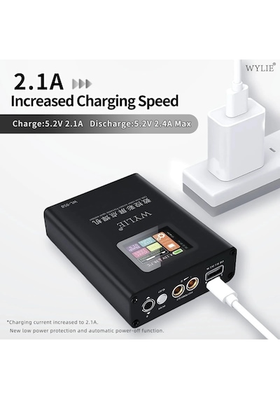 Wylıe Wl-958 Pil Punta Kaynak Makinesi Güç Ayarlı Şarjlı Taşınabilir Usb 5v/2.4a Renkli Ekran Pil Punta Makinesi 5000ma