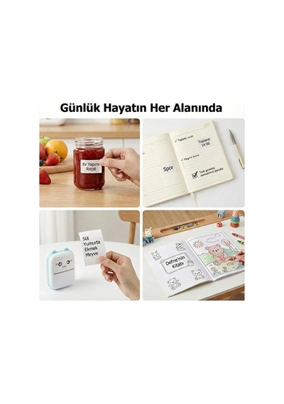 Kendinden Yapışkanlı Çocuk Kamera Baskı Kağıdı, 5'li Rulo 57x25mm Baskı Termal Kağıt Rulo