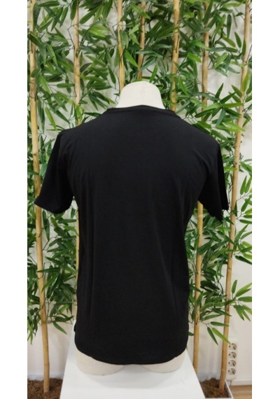 Efnaz Style Erkek Bisiklet Yaka Kedi Baskılı Süprem T-shirt Siyah