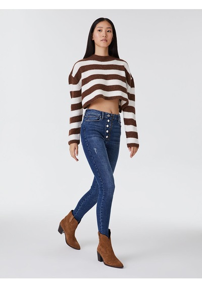 Loft Natalie Skinny Fit Kadın Pantolon Denim