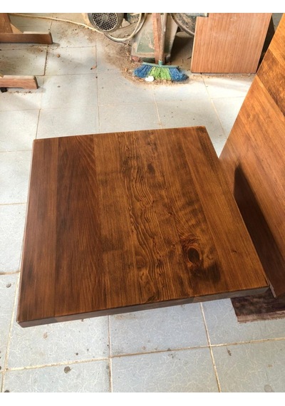 Kütük Cafe Masası Üstü Tablası 60 X 60 Cm Çok Renkli