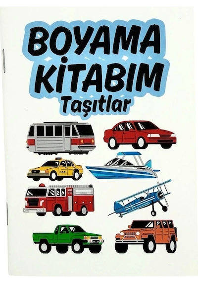 Taşıtlar Temalı Seyahat Boy Boyama Kitabı 140x100 Mm