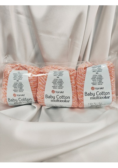 Baby Cotton Multicolor El Örgü İpi 3 Adet - 5205