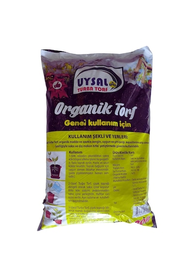 Ayrex 20 Lt Organik Torf, Genel Kullanım İçin Saksı Ve Dış Mekan Bitki Toprağı, 20 Lt 0,250