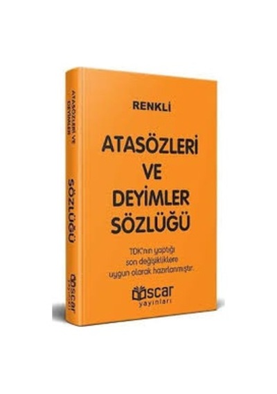 Atasözleri Ve Deyimler Sözlüğü Plastik  Kapak