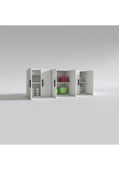 Kenzlife Hazır Mutfak Nonus Byz 060 150 32 Mutfak Banyo Dolabı Kapaklı Raflı