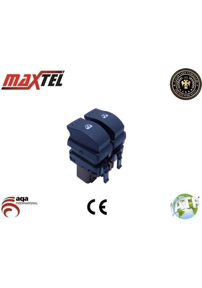 Cam Açma Düğmesi Sol Laguna Iı 01-07 Megane Iı 02-08 10 Fişli Kahve