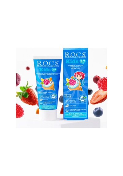 R.o.c.s. Kids Diş Macunu 3-7 Yaş 35 Ml Meyve Külahı Temel Bakım