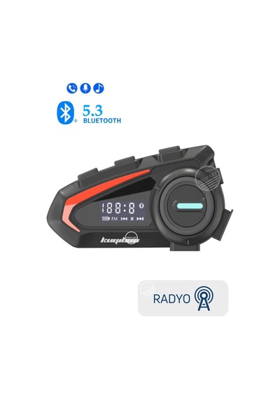 Fm Radyolu Kask Kulaklığı Su Geçirmez Bluetooth 5.3 Motosiklet Kask Kulaklık