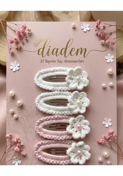 Diademaksesuar Kar Çiçeği Diadem Aksesuar Pembe