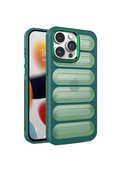Newface Apple İphone 14 Pro Max Kılıf Airmax Silikon Kapak - Koyu Yeşil